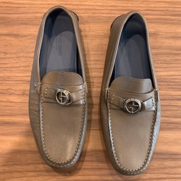 Grey Giorgio Armani Loafers main image 5